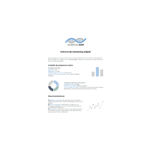 Documento con texto y gráficos que simboliza estrategia