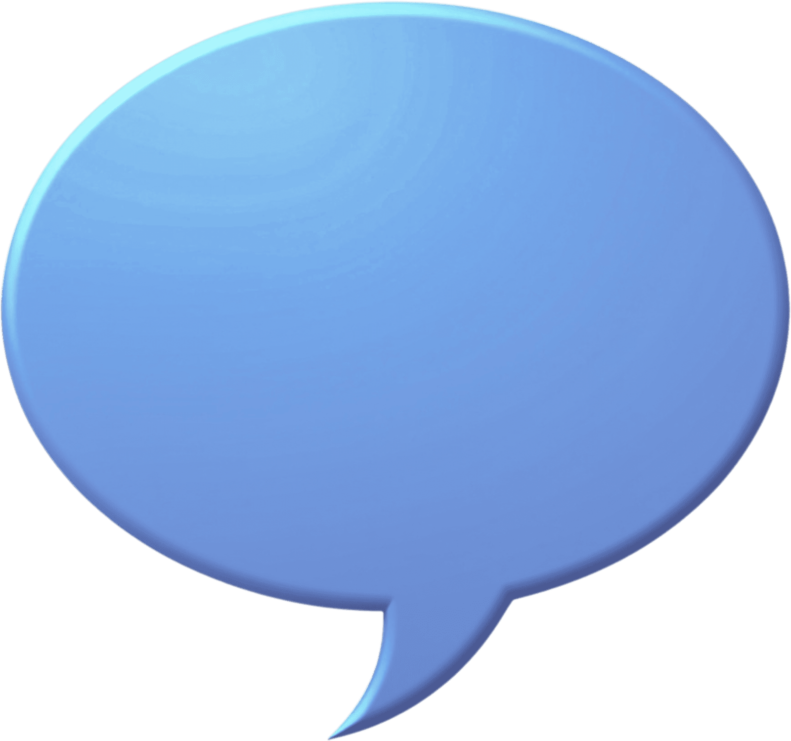 Icono de bocadillo azul representando reseñas y comentarios de clientes