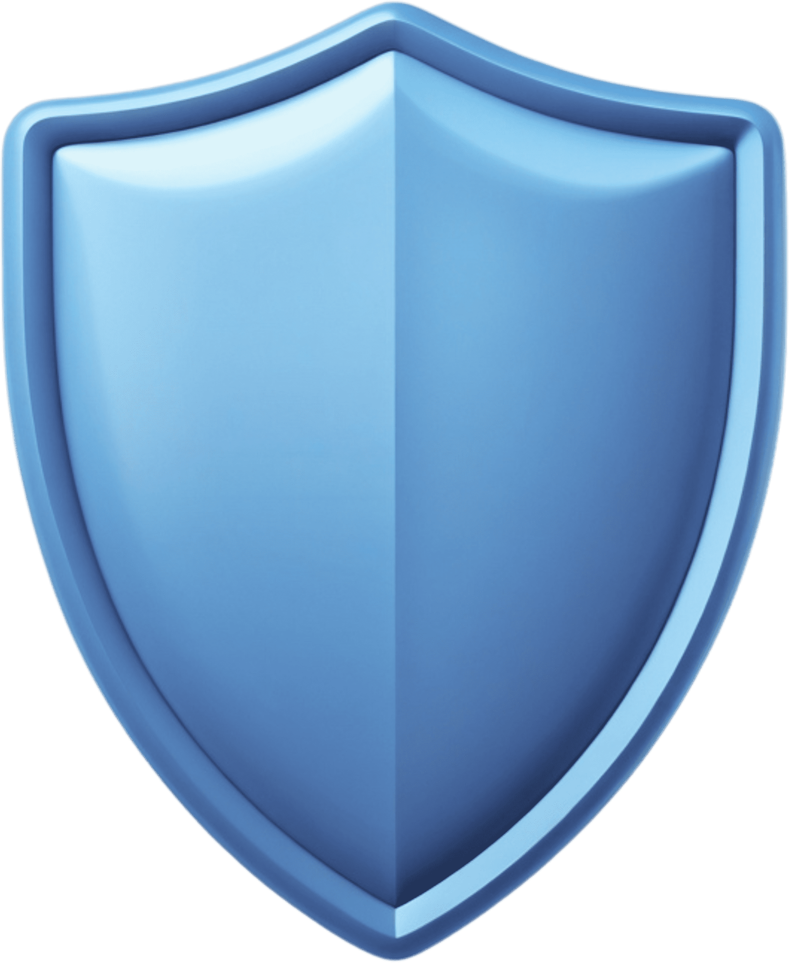 Icono de escudo azul representando protección de reputación digital