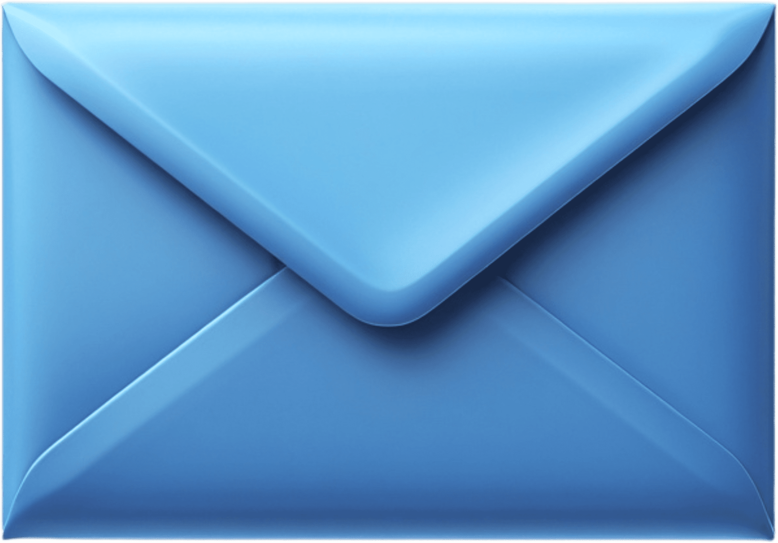 Icono de sobre azul con mensaje sobre campañas de email marketing personalizadas